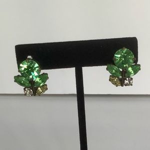 Bronze flower earring